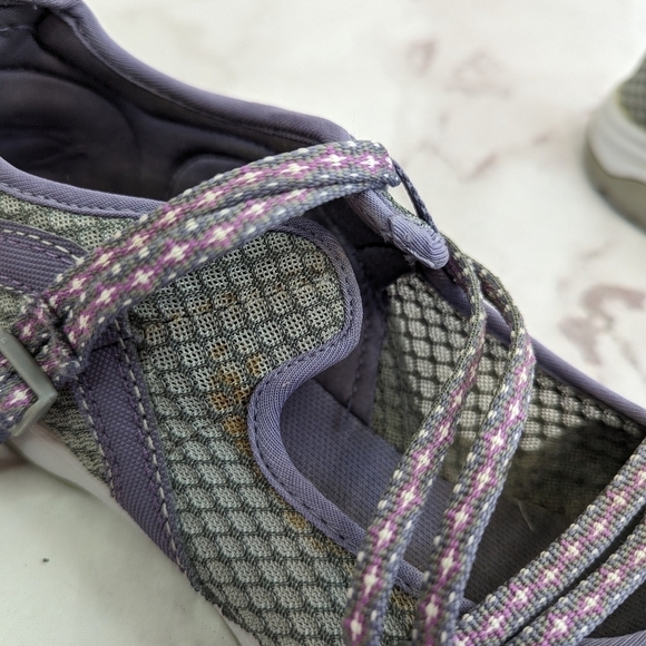 Chaco Sandal Womens 9.5 Purple Outcross Evo Free Bungee Laced Sport Shoe J105906 - Picture 7 of 10